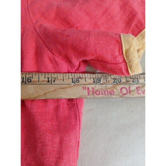 Blue Cactus Linen Dress Womens S Coral Knee Length Lagenlook USA Long Beach - Picture 5 of 7
